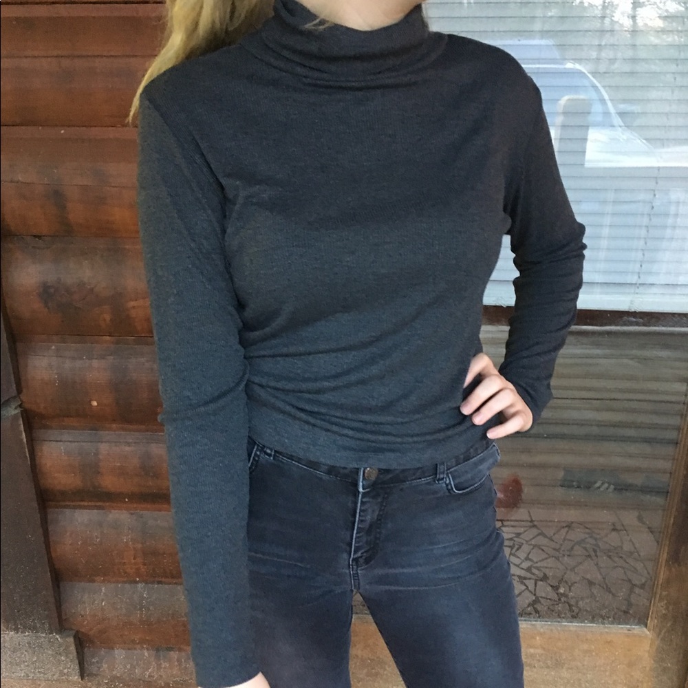 Charcoal Grey turtleneck